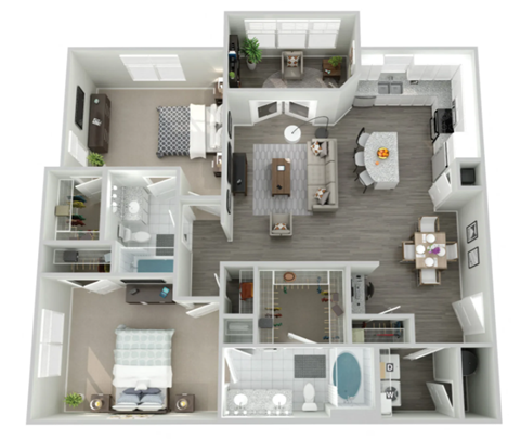 a floor plan of a 1 bedroom apartment at the crossings at white marsh apartments, transparent p